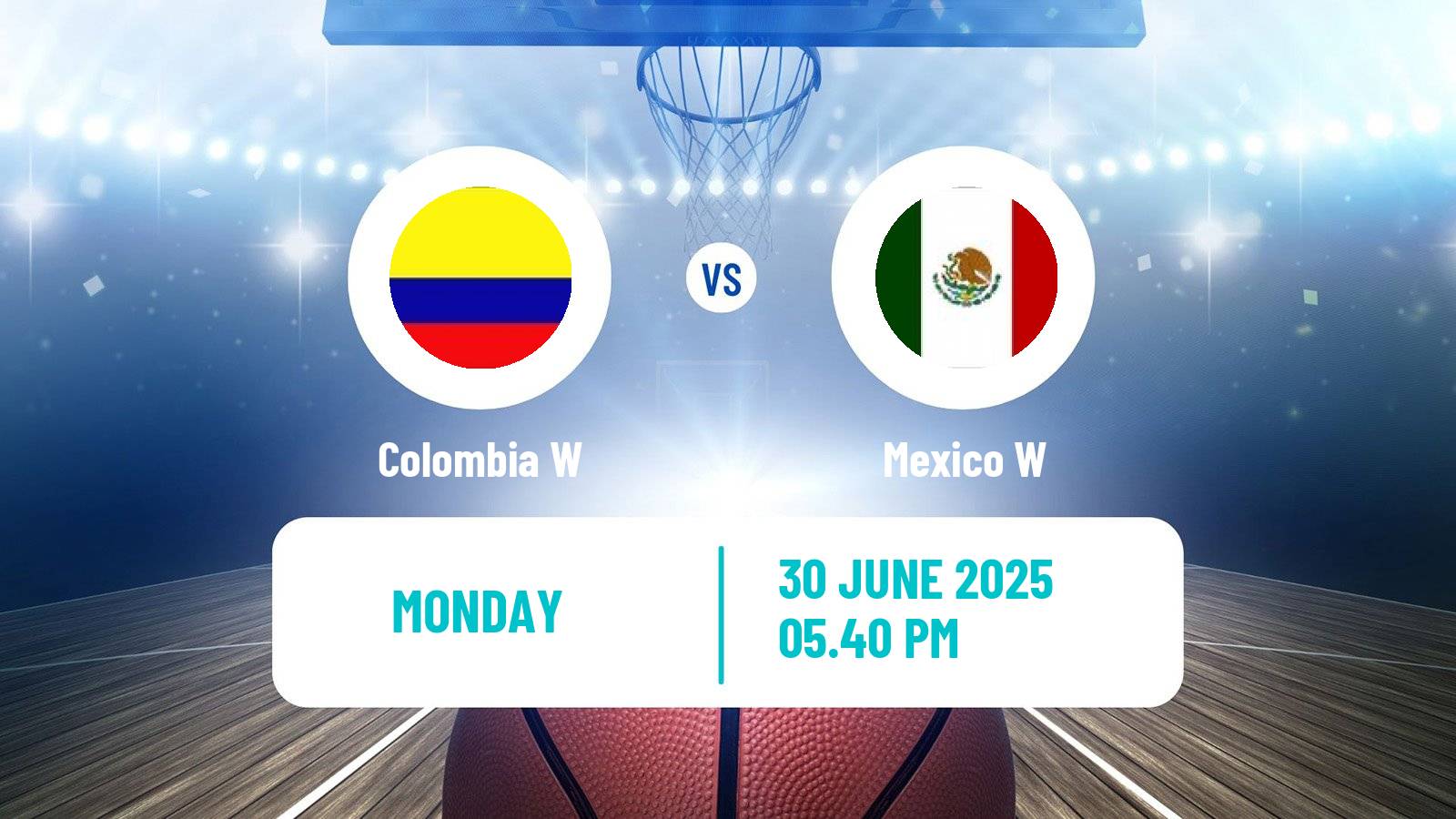 Basketball AmeriCup Basketball Women Colombia W - Mexico W
