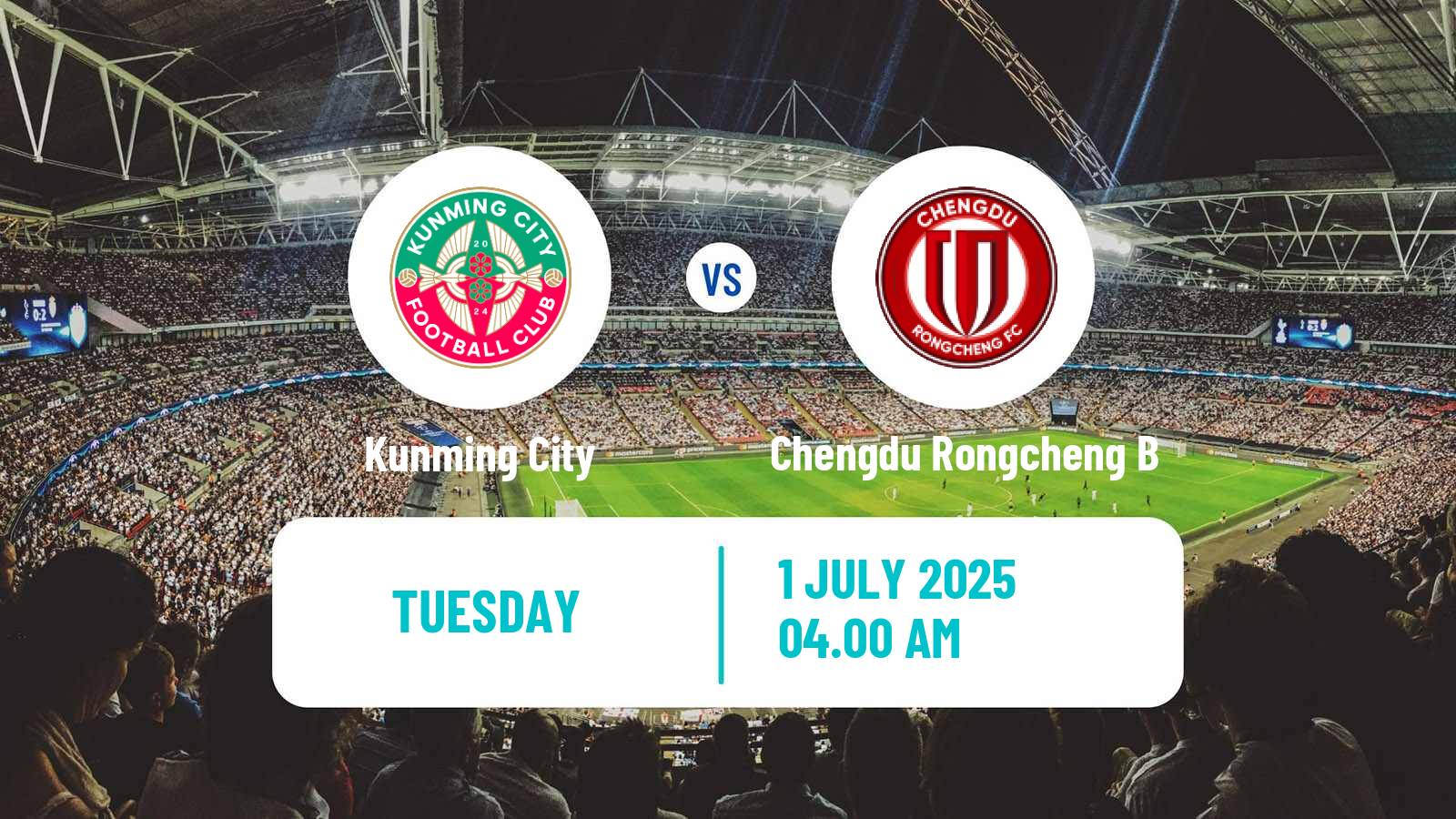 Soccer Chinese Yi League Kunming City - Chengdu Rongcheng B