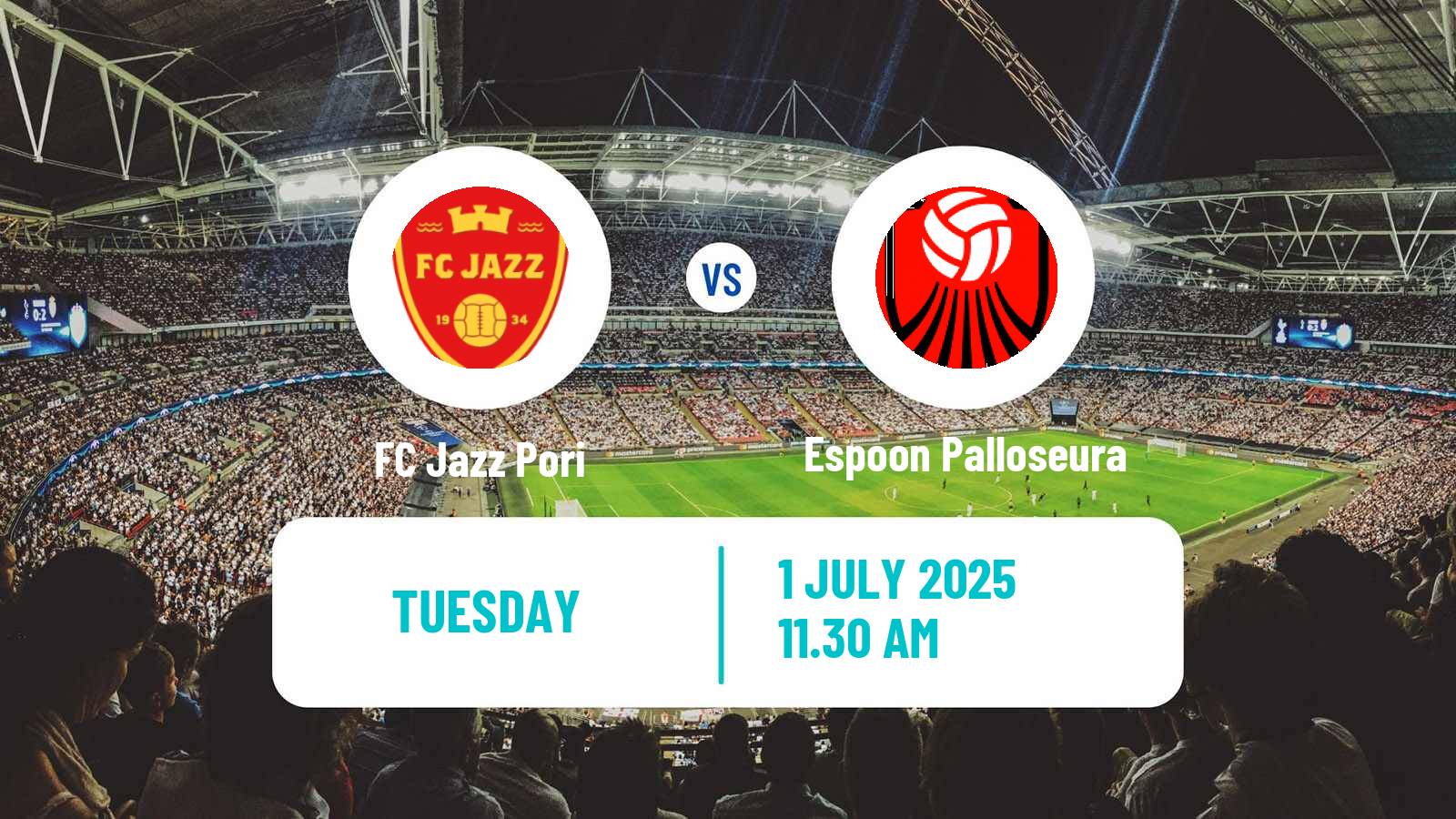 Soccer Finnish Ykkonen Jazz Pori - Espoon Palloseura