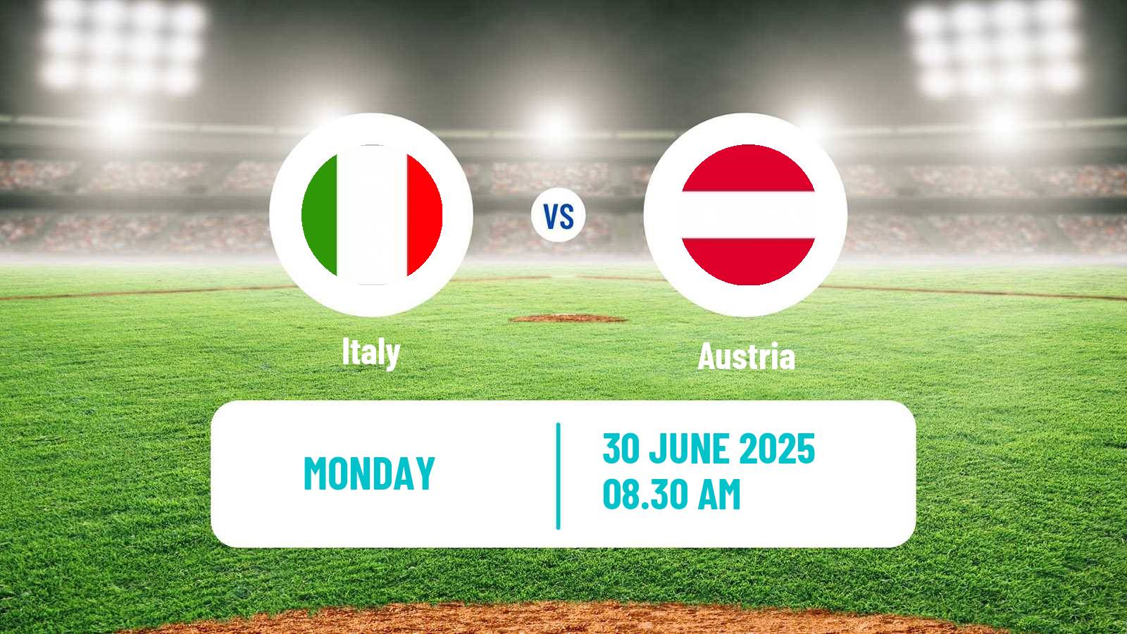 Baseball Prague Baseball Week Italy - Austria