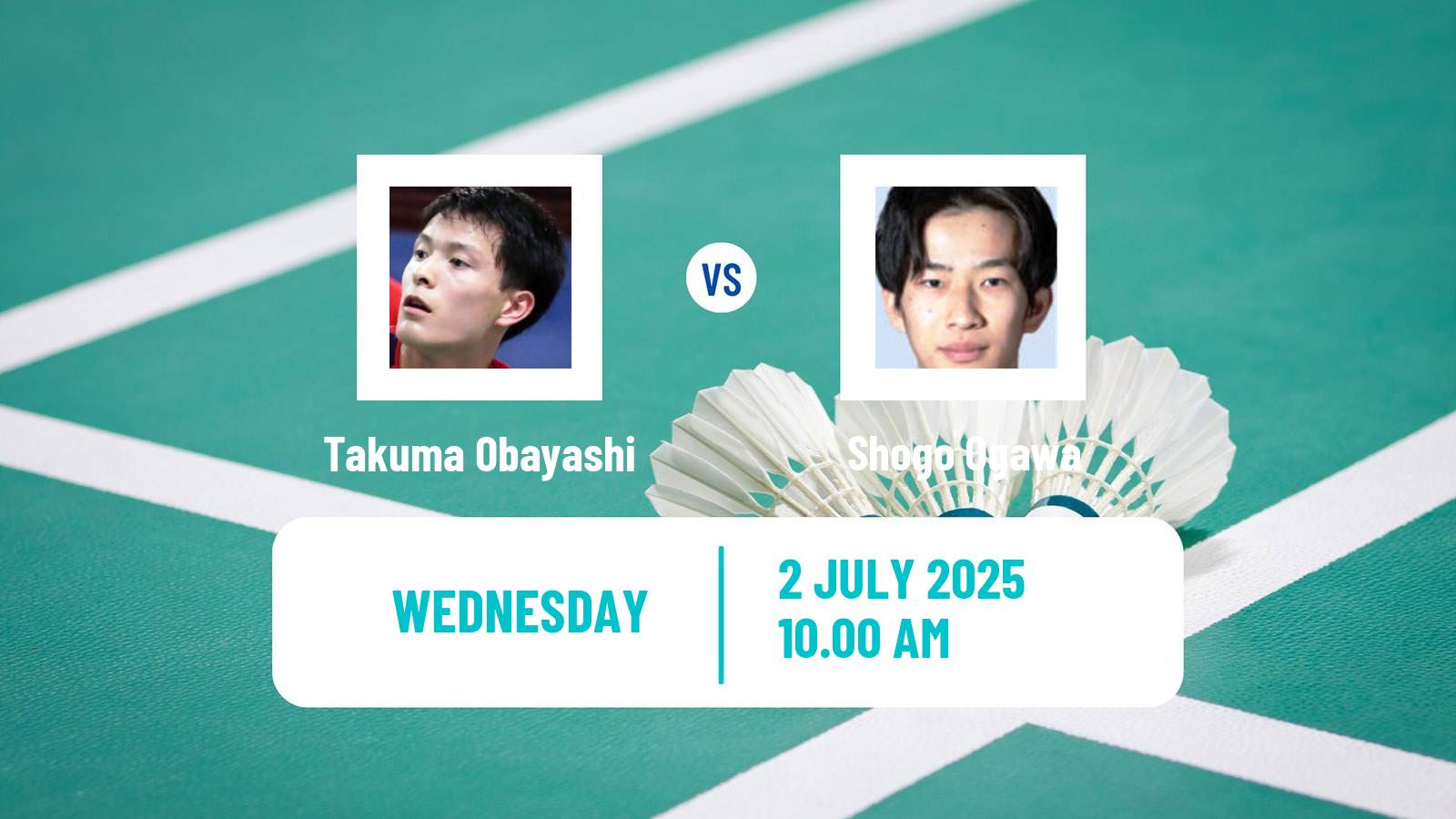 Badminton BWF World Tour Canada Open Men Takuma Obayashi - Shogo Ogawa