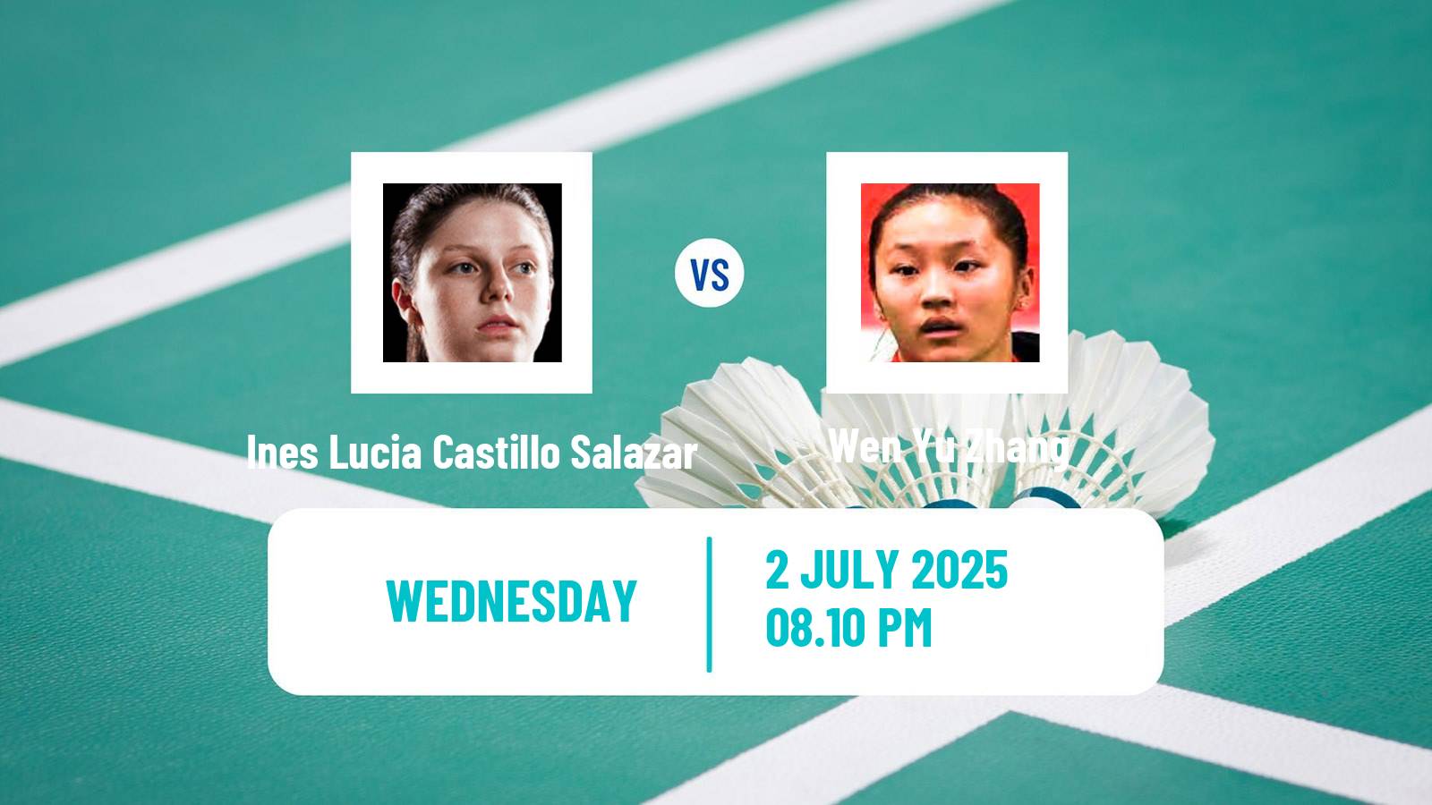 Badminton BWF World Tour Canada Open Women Ines Lucia Castillo Salazar - Wen Yu Zhang