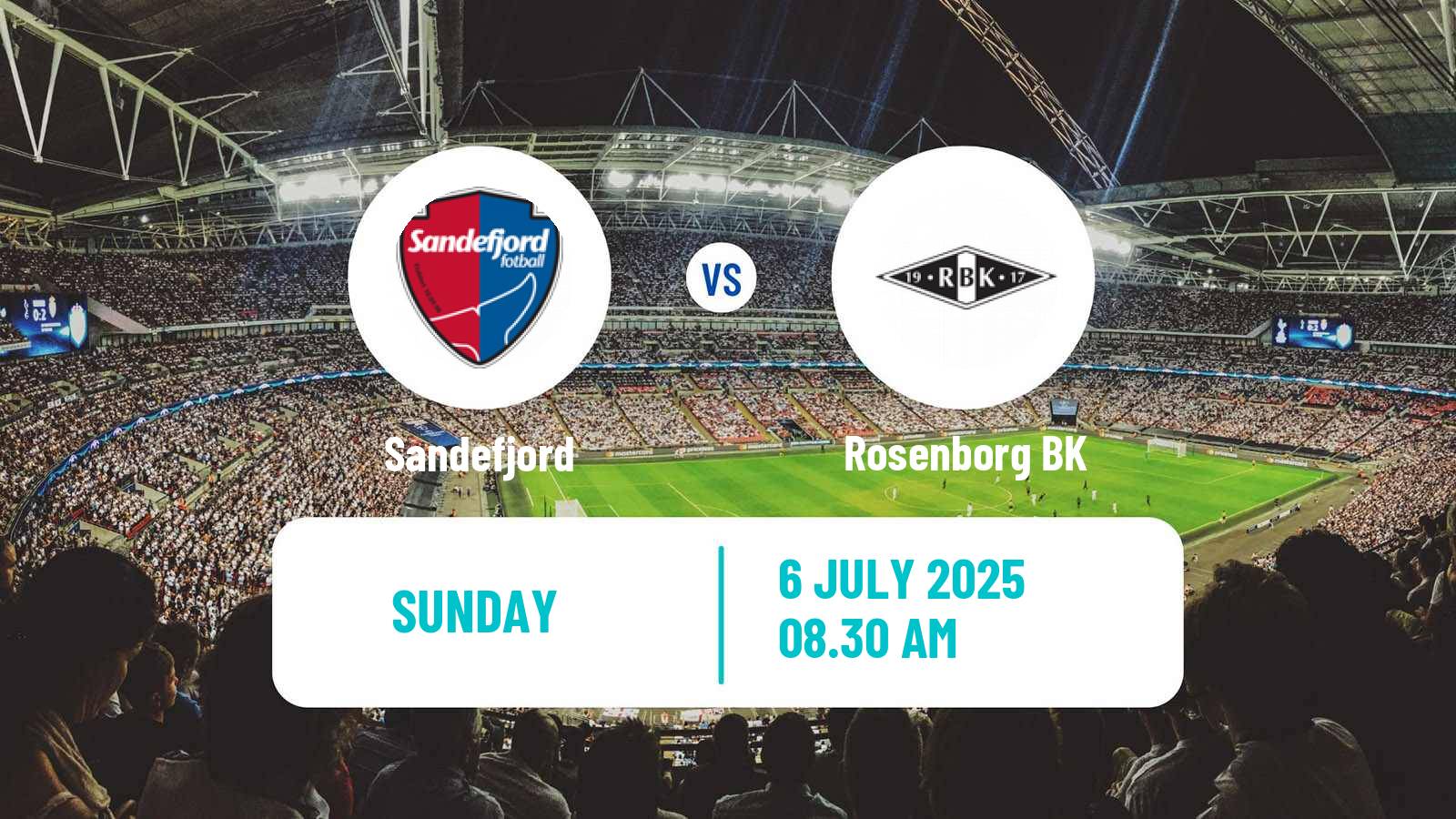 Soccer Norwegian Eliteserien Sandefjord - Rosenborg