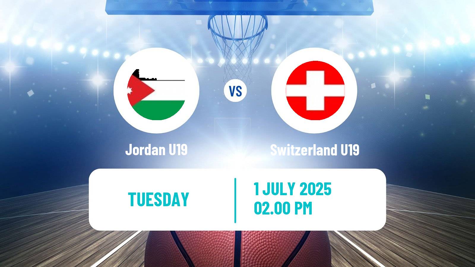 Basketball World Championship U19 Basketball Jordan U19 - Switzerland U19