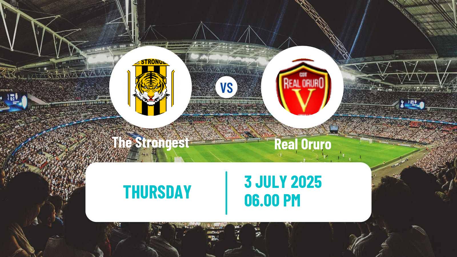 Soccer Bolivian League Cup The Strongest - Real Oruro