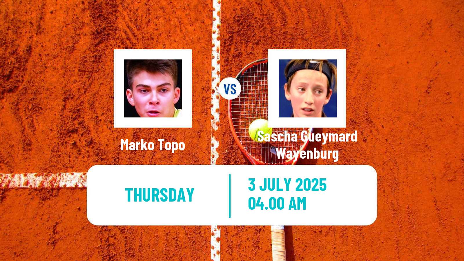 Tennis Brasov Challenger Men Marko Topo - Sascha Gueymard Wayenburg