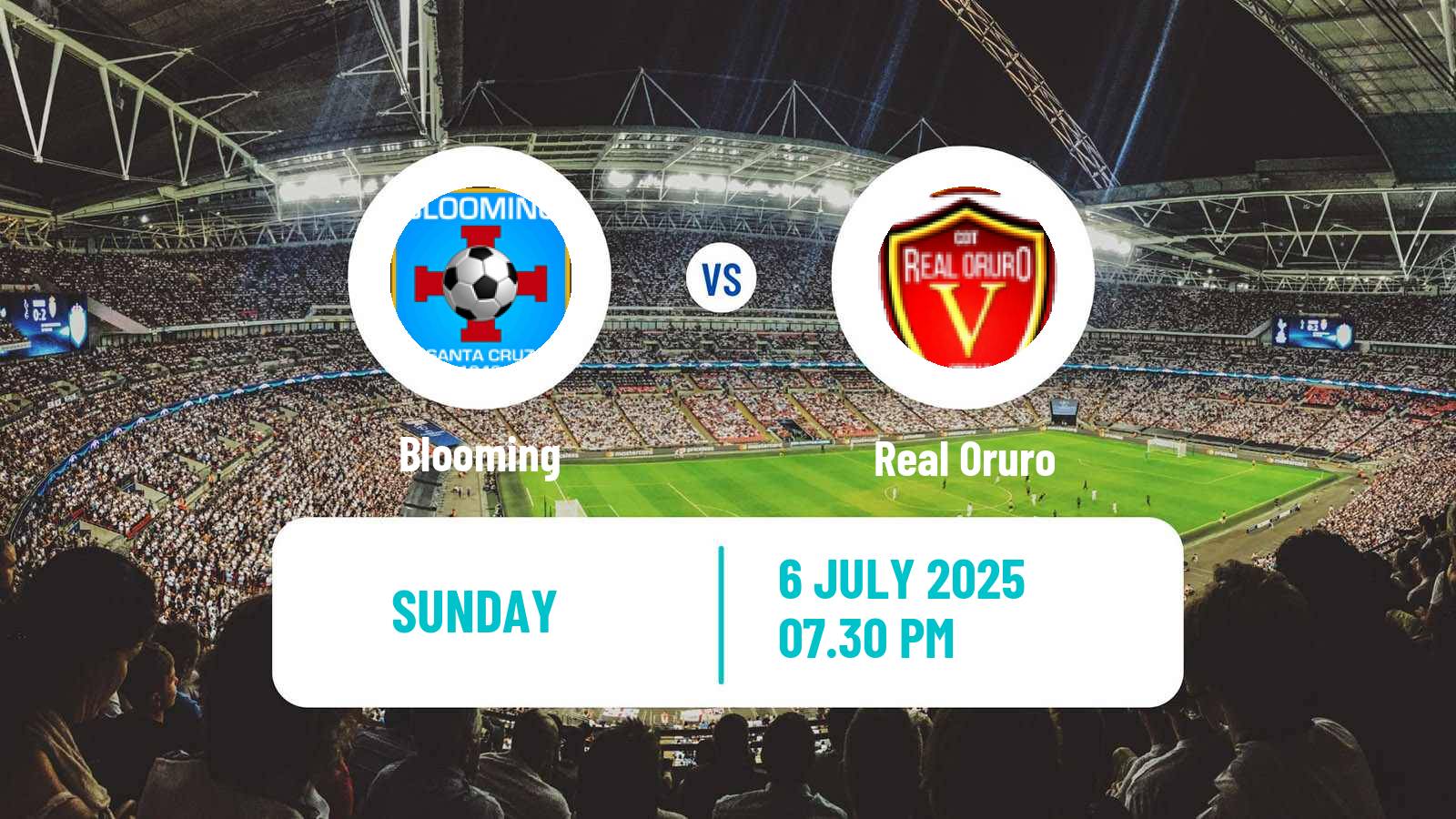 Soccer Bolivian Division Profesional Blooming - Real Oruro