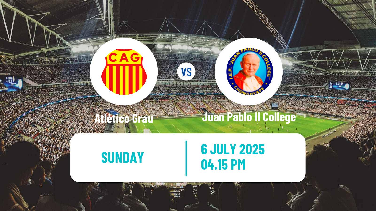 Soccer Peruvian Liga 1 Atlético Grau - Juan Pablo II College