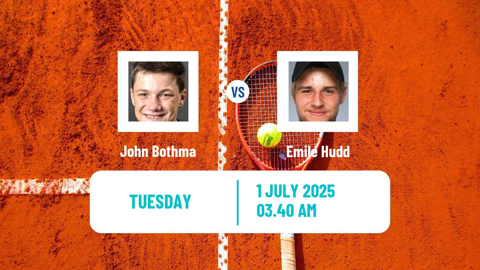 Tennis ITF M25 Hillcrest Men John Bothma - Emile Hudd