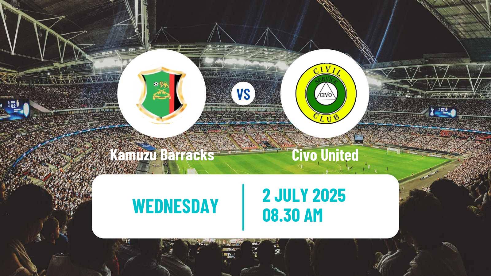 Soccer Malawi Premier Division Kamuzu Barracks - Civo United