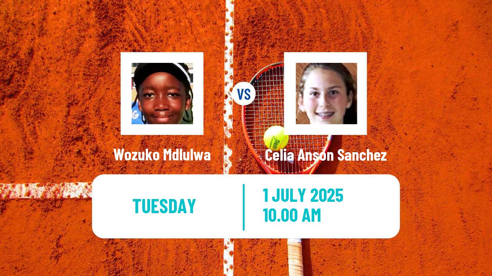 Tennis ITF W15 Getxo Women Wozuko Mdlulwa - Celia Anson Sanchez