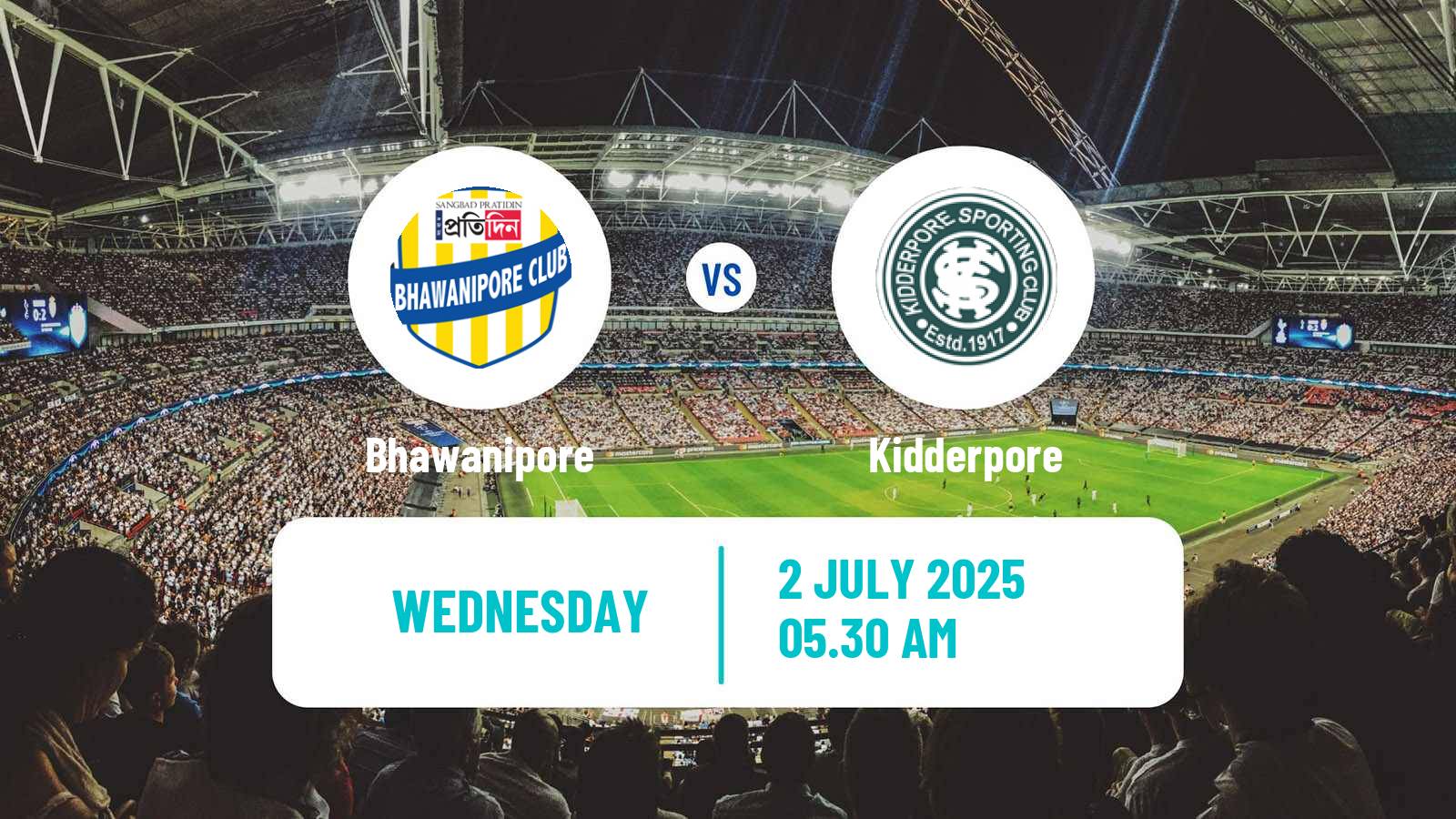 Soccer Calcutta Premier Division Bhawanipore - Kidderpore