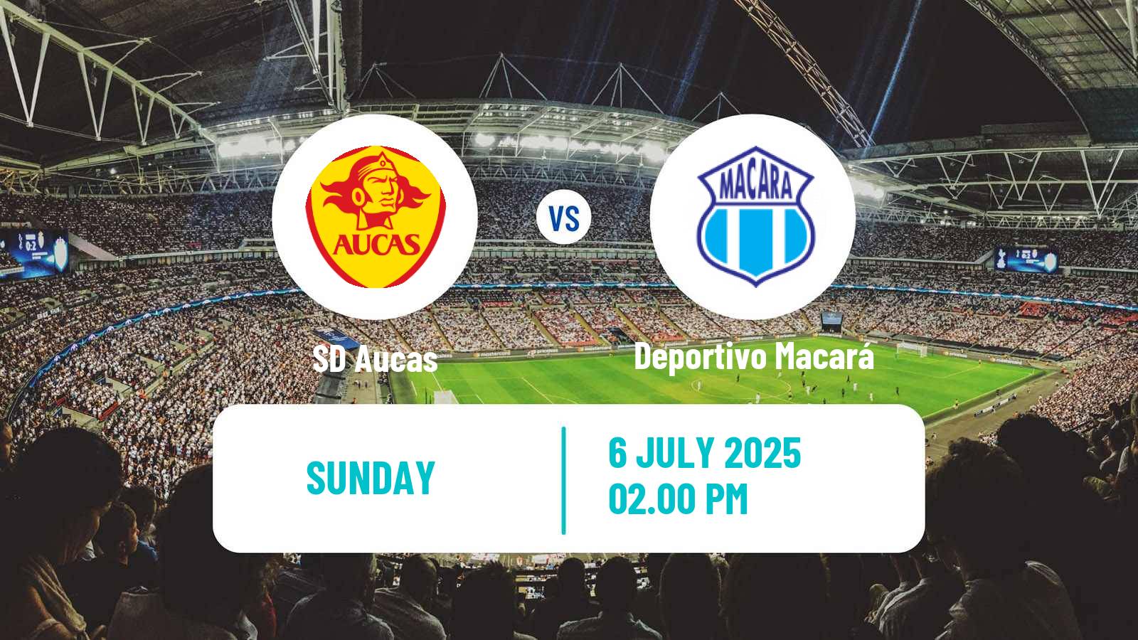 Soccer Ecuadorian Liga Pro SD Aucas - Deportivo Macará