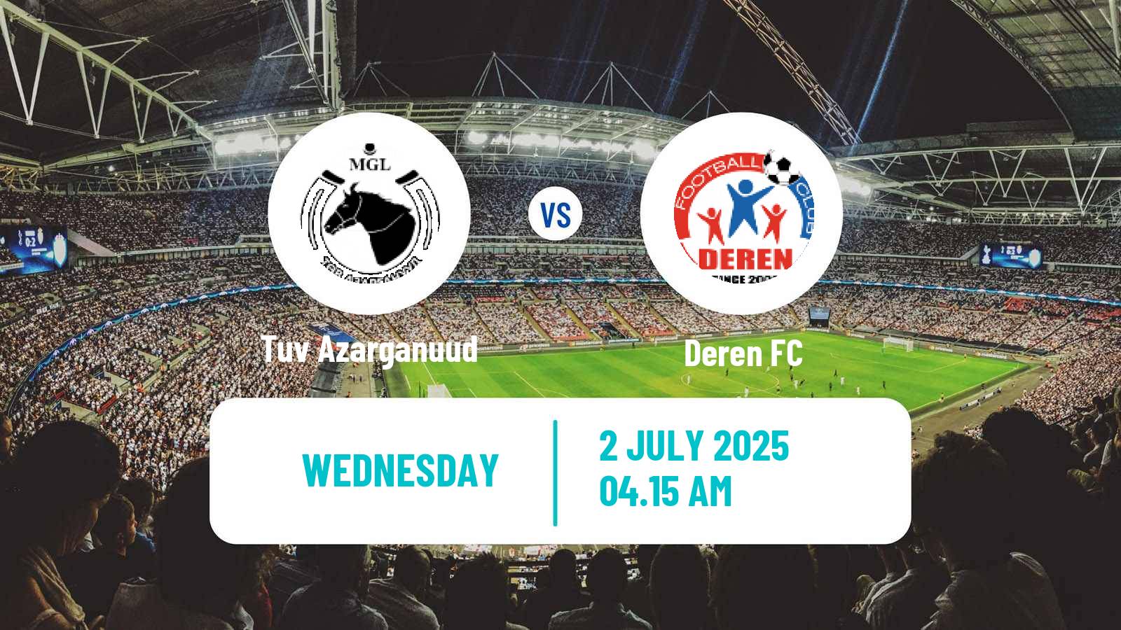 Soccer Mongolian Premier League Tuv Azarganuud - Deren