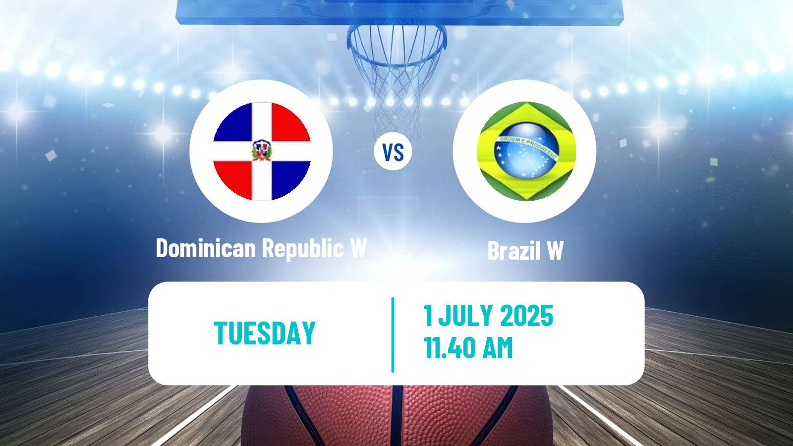 Basketball AmeriCup Basketball Women Dominican Republic W - Brazil W