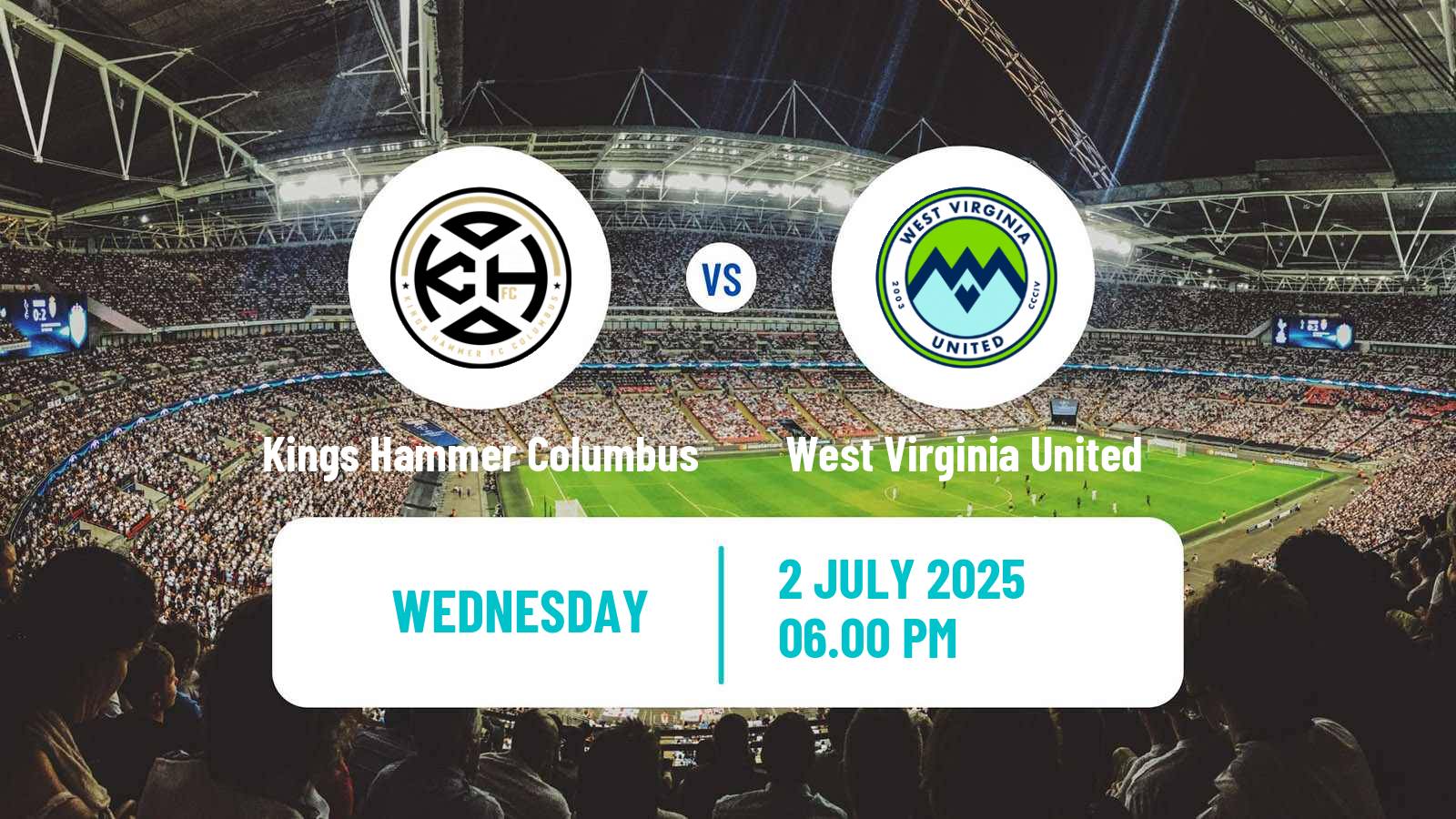 Soccer USL League Two Kings Hammer Columbus - West Virginia United