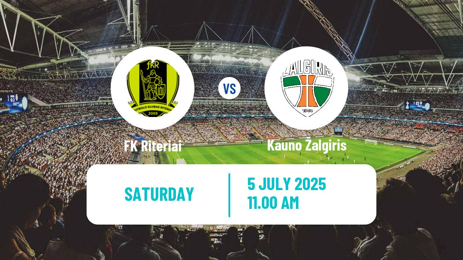 Soccer Lithuanian A Lyga Riteriai - Kauno Žalgiris