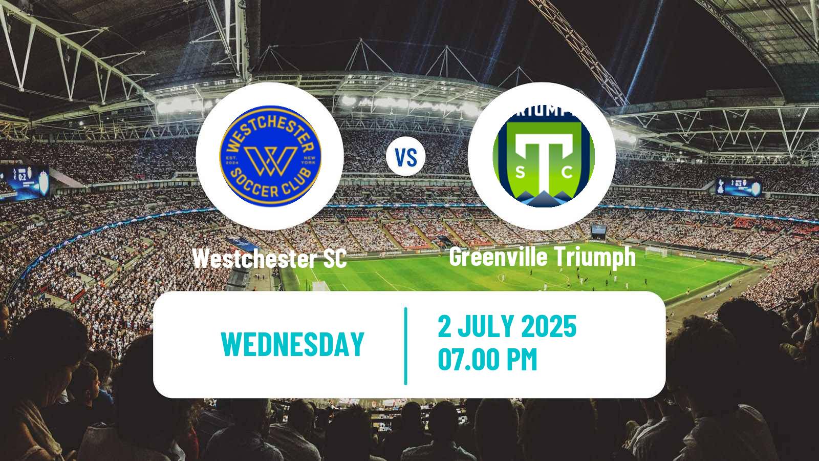 Soccer USL League One Westchester SC - Greenville Triumph