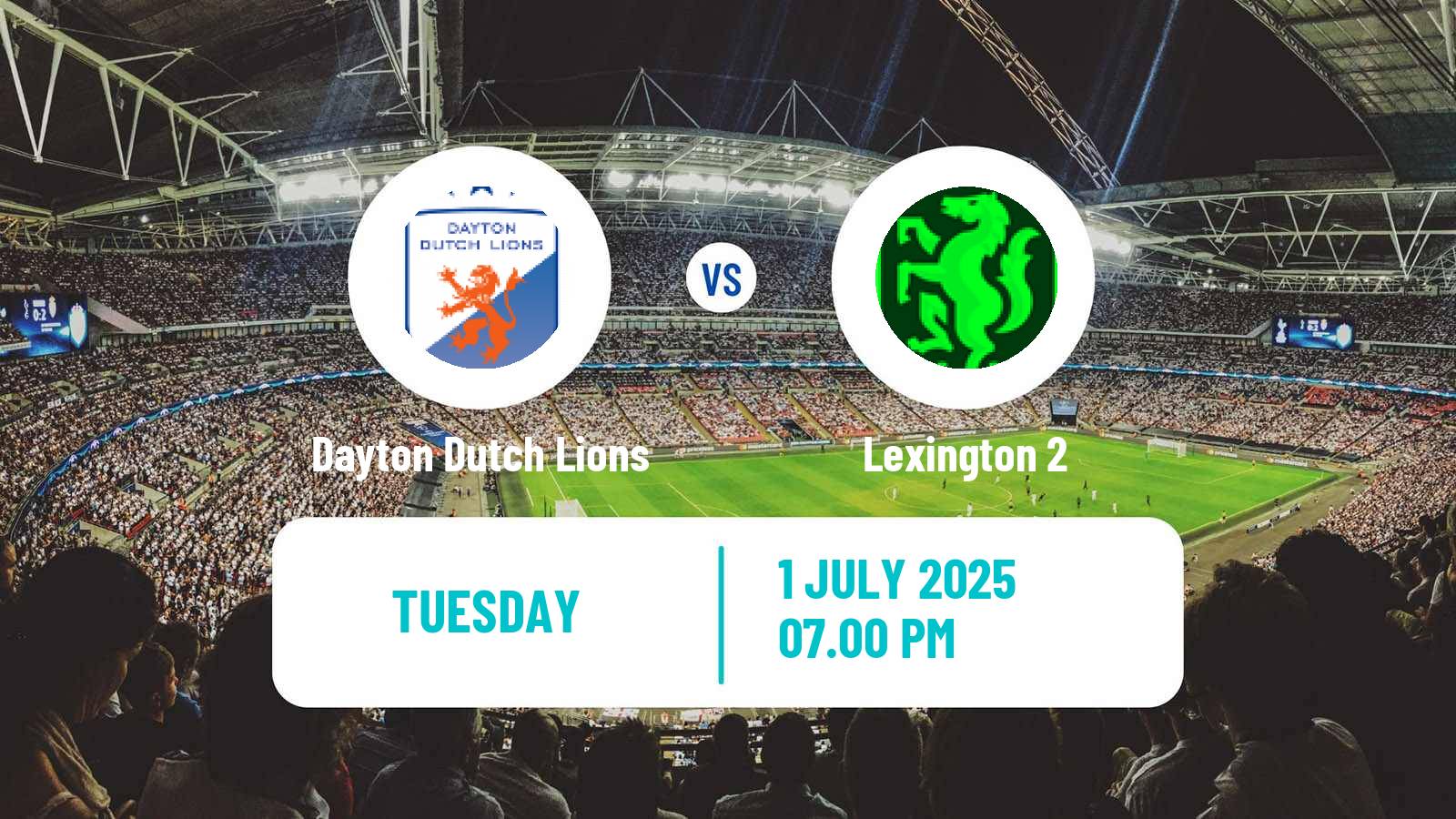 Soccer USL League Two Dayton Dutch Lions - Lexington 2