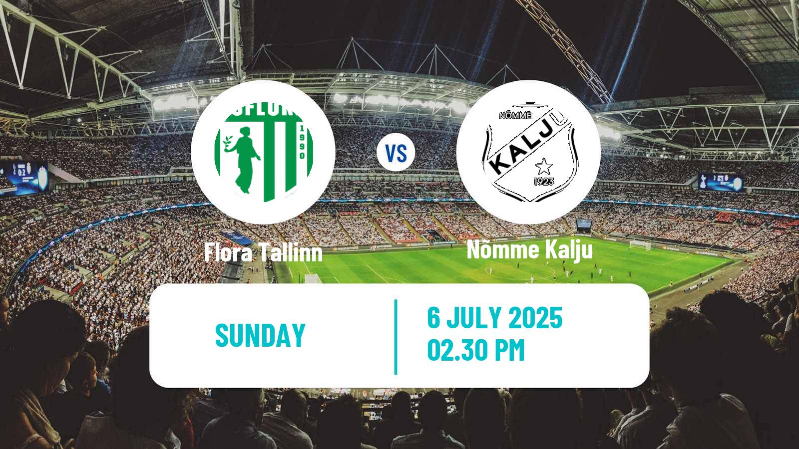 Soccer Estonian Meistriliiga Flora Tallinn - Nõmme Kalju