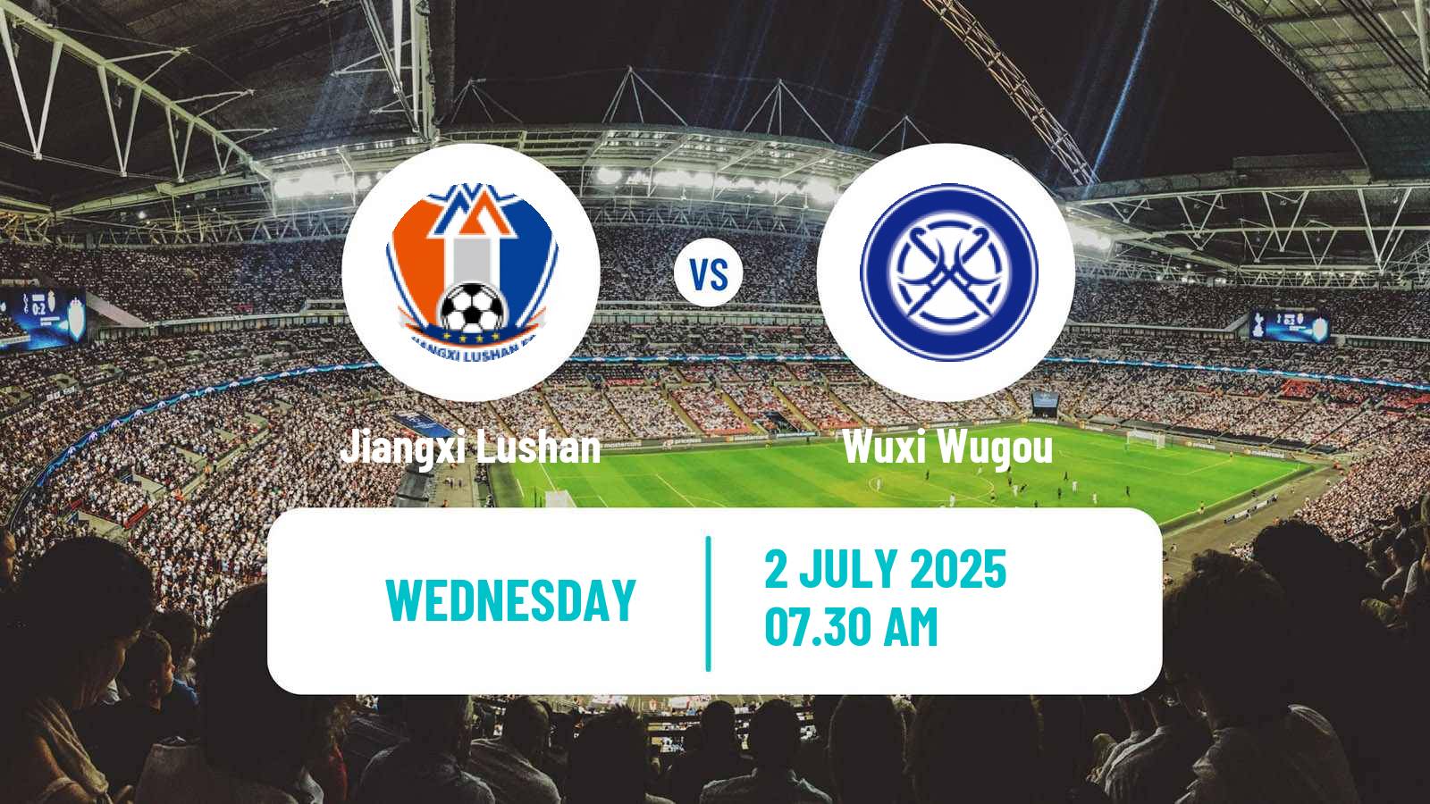 Soccer Chinese Yi League Jiangxi Lushan - Wuxi Wugou
