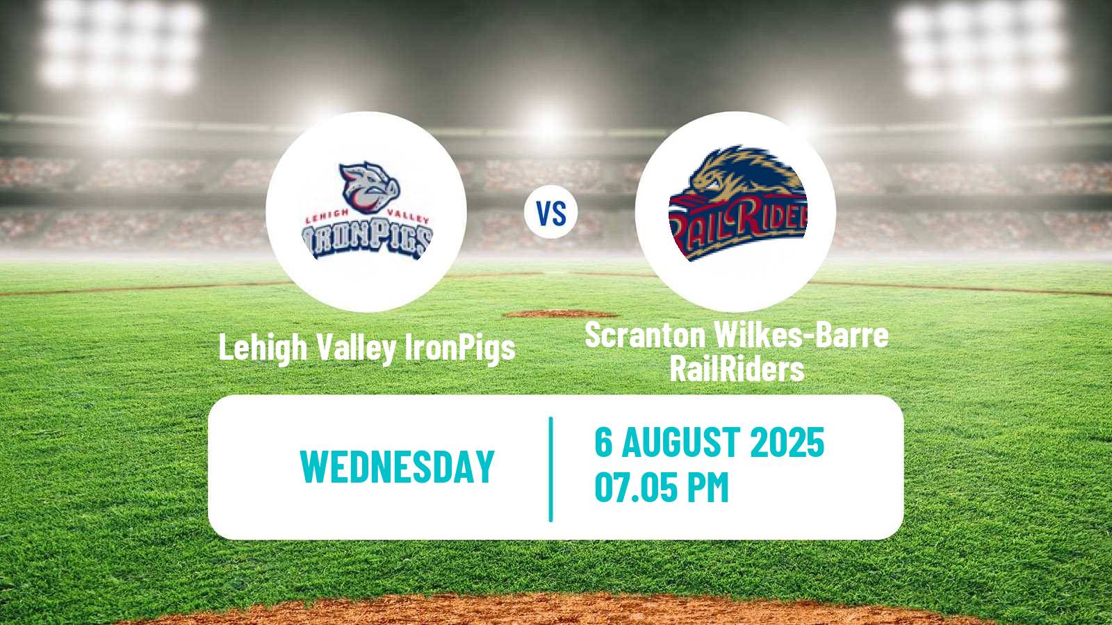 Baseball IL Lehigh Valley IronPigs - Scranton Wilkes-Barre RailRiders