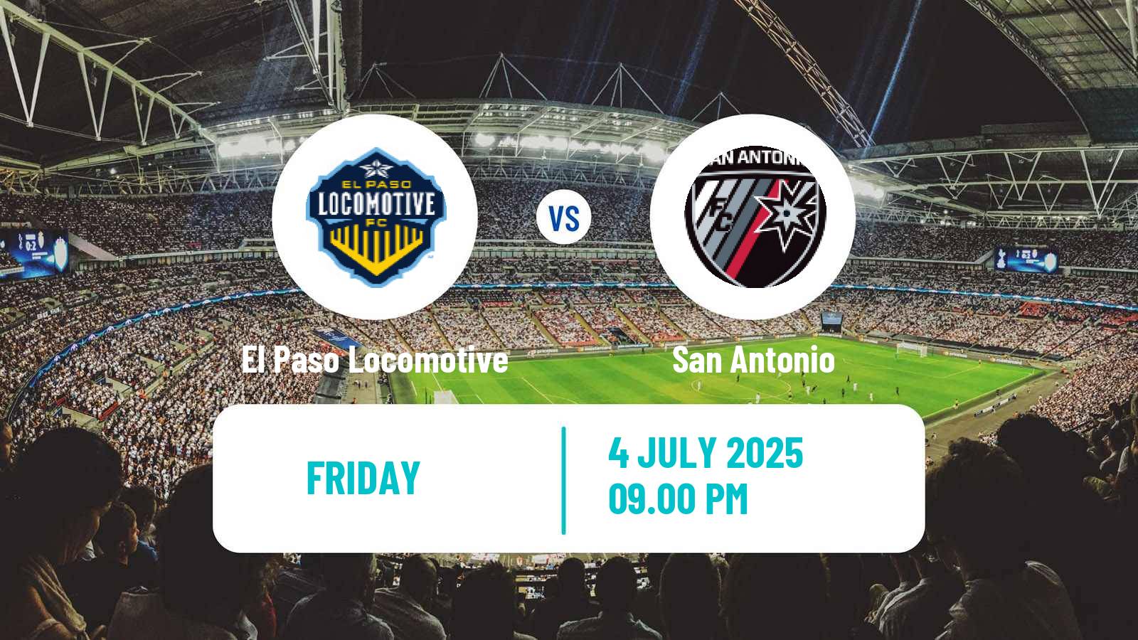 Soccer USL Championship El Paso Locomotive - San Antonio