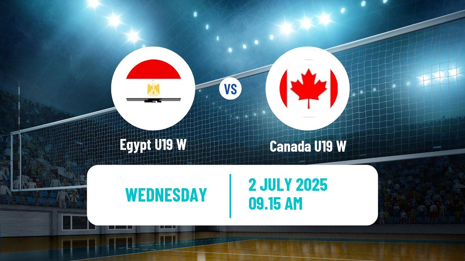 Volleyball World Championship U19 Volleyball Women Egypt U19 W - Canada U19 W