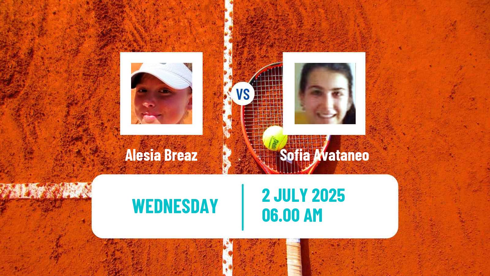 Tennis ITF W15 Mogyorod Women Alesia Breaz - Sofia Avataneo