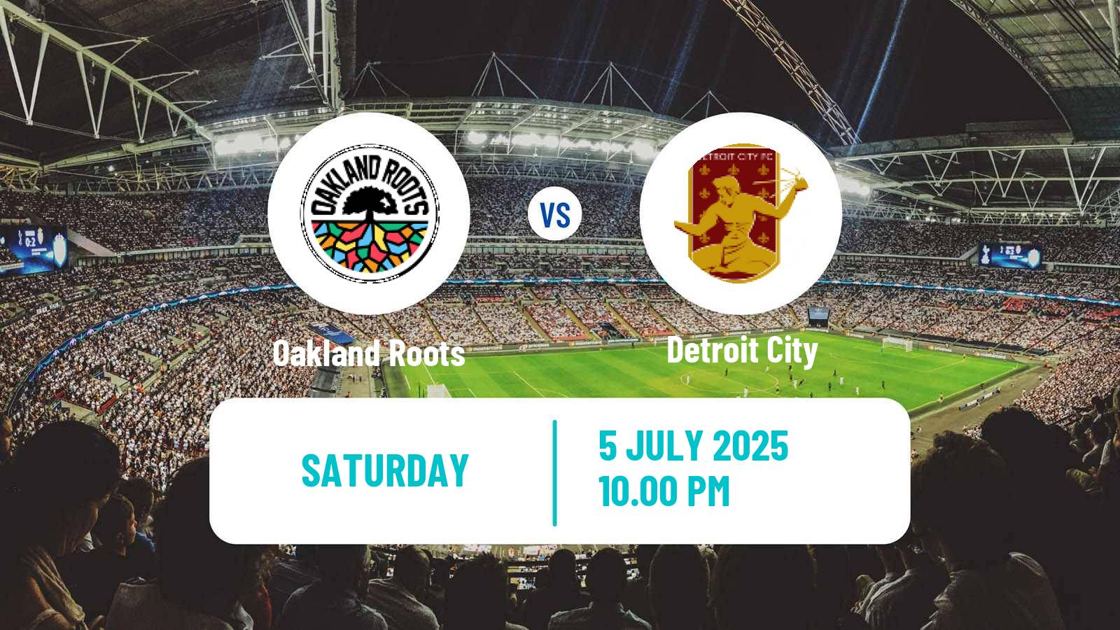 Soccer USL Championship Oakland Roots - Detroit City