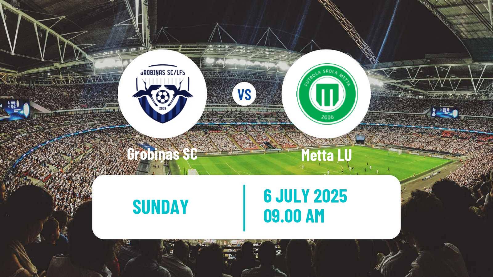 Soccer Latvian Virsliga Grobiņa - Metta LU