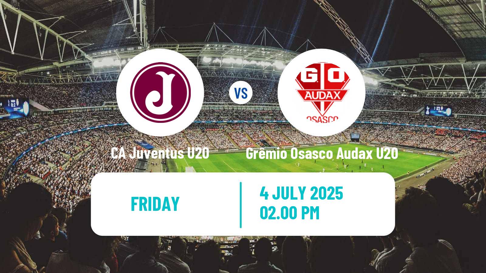 Soccer Brazilian Paulista U20 CA Juventus U20 - Grêmio Osasco Audax U20