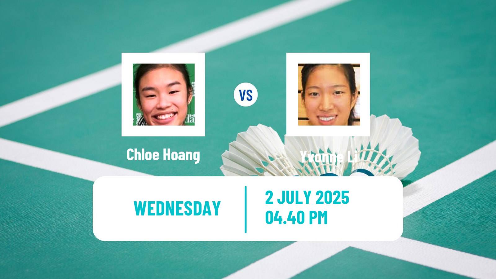 Badminton BWF World Tour Canada Open Women Chloe Hoang - Yvonne Li