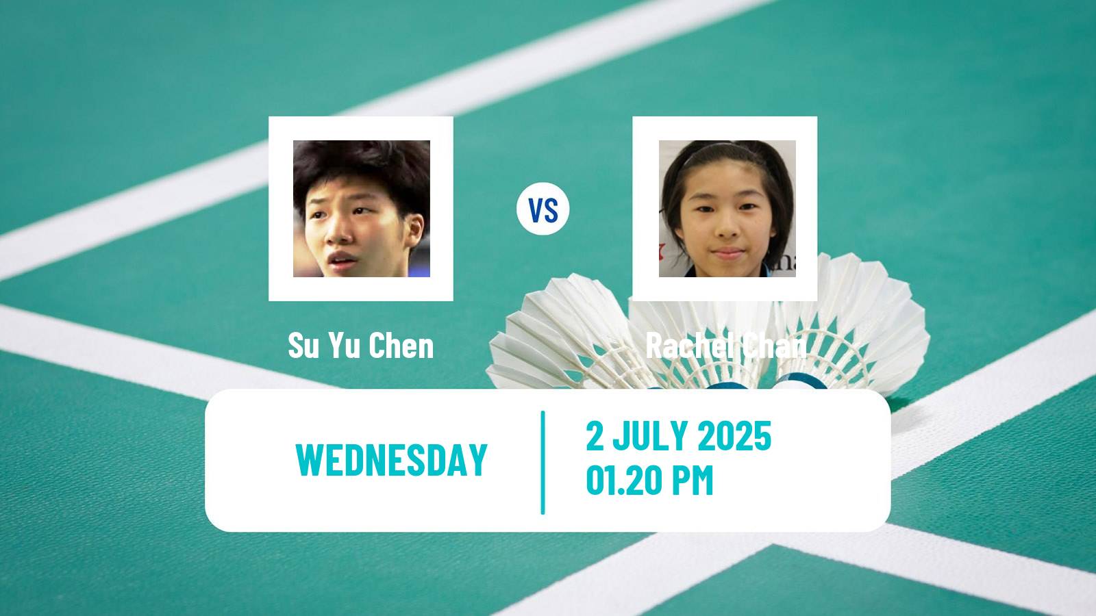 Badminton BWF World Tour Canada Open Women Su Yu Chen - Rachel Chan
