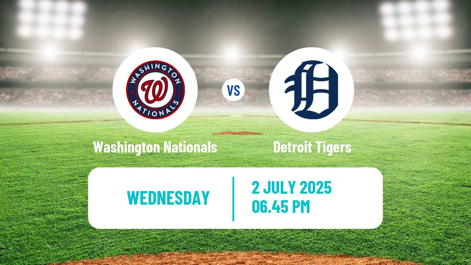 Baseball MLB Washington Nationals - Detroit Tigers