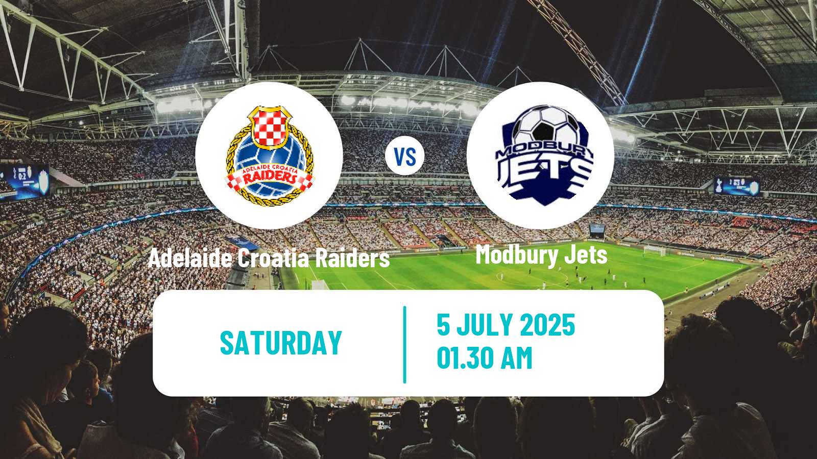Soccer Australian NPL South Australian Adelaide Croatia Raiders - Modbury Jets