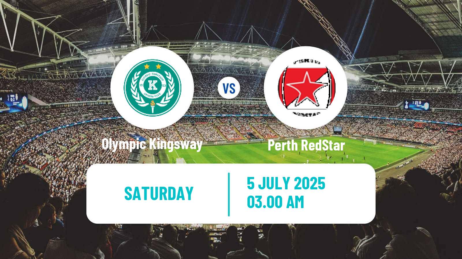 Soccer Australian NPL Western Australia Olympic Kingsway - Perth RedStar