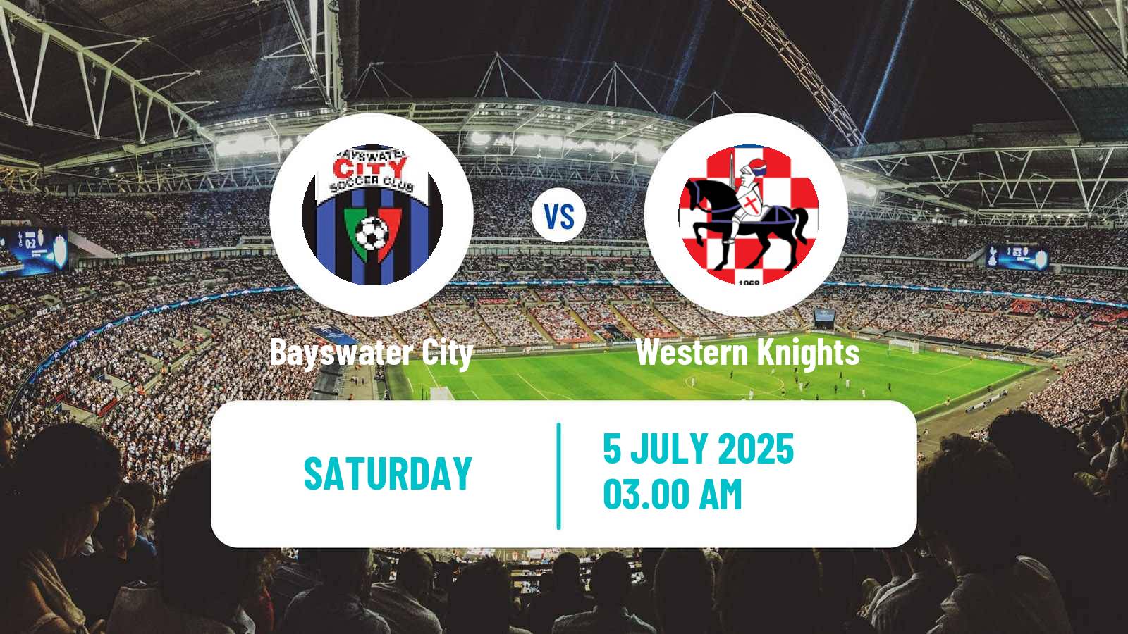 Soccer Australian NPL Western Australia Bayswater City - Western Knights