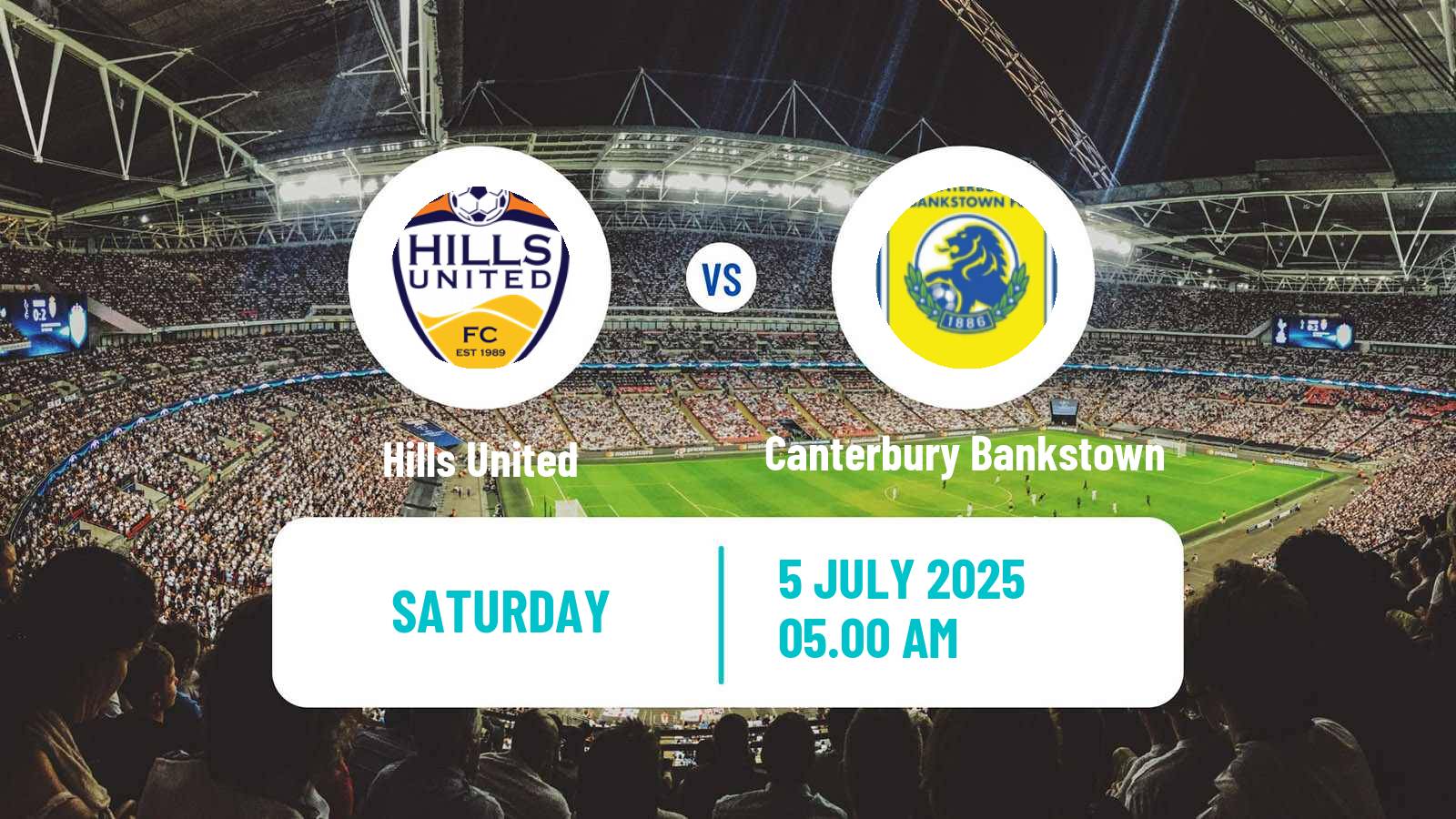 Soccer Australian NSW League One Hills United - Canterbury Bankstown