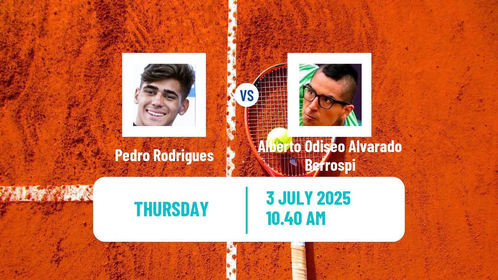 Tennis ITF M15 San Salvador De Jujuy Men Pedro Rodrigues - Alberto Odiseo Alvarado Berrospi