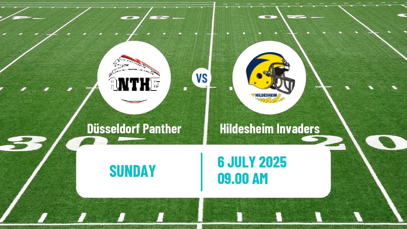 American football German GFL Düsseldorf Panther - Hildesheim Invaders