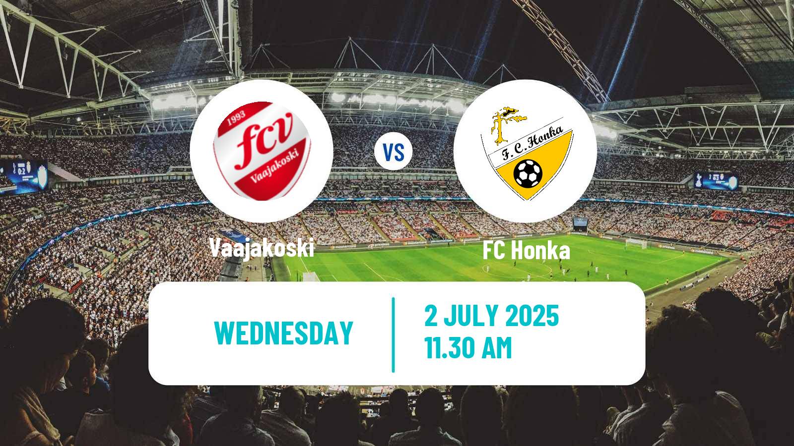 Soccer Finnish Kakkonen Group A Vaajakoski - Honka