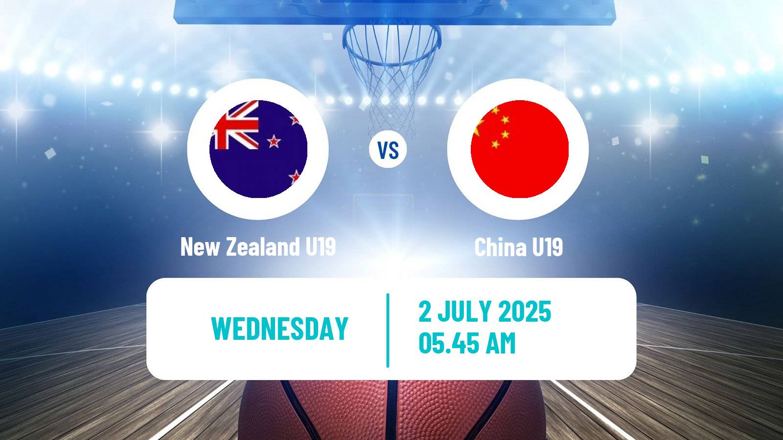 Basketball World Championship U19 Basketball New Zealand U19 - China U19