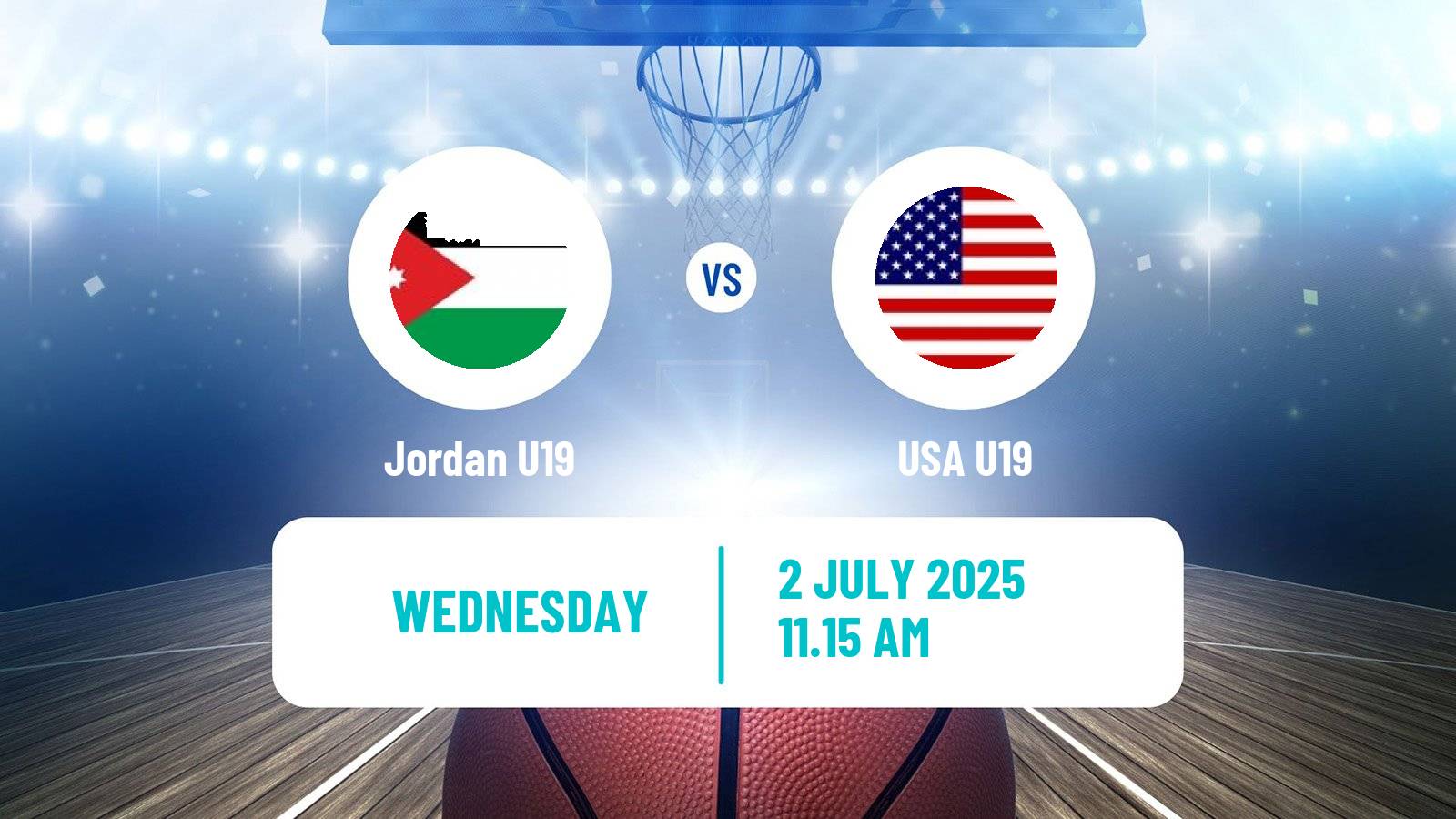 Basketball World Championship U19 Basketball Jordan U19 - USA U19