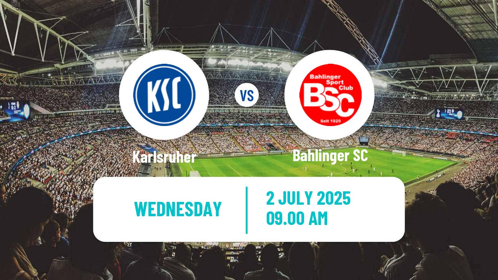 Soccer Club Friendly Karlsruher - Bahlinger