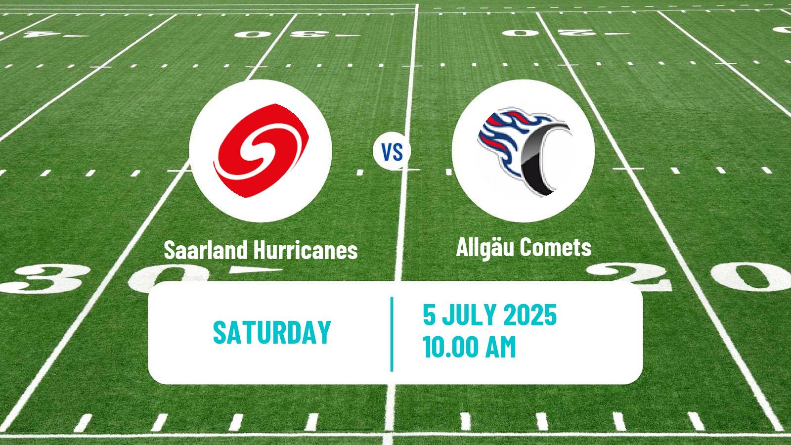 American football German GFL Saarland Hurricanes - Allgäu Comets