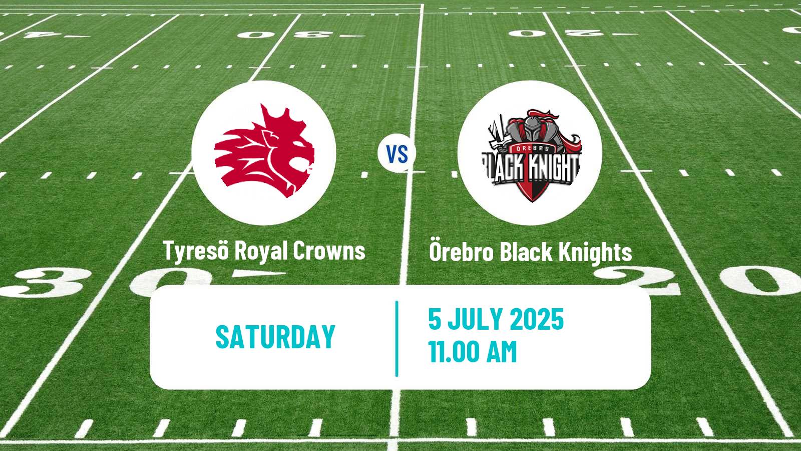 American football Swedish Superserien American Football Tyresö Royal Crowns - Örebro Black Knights