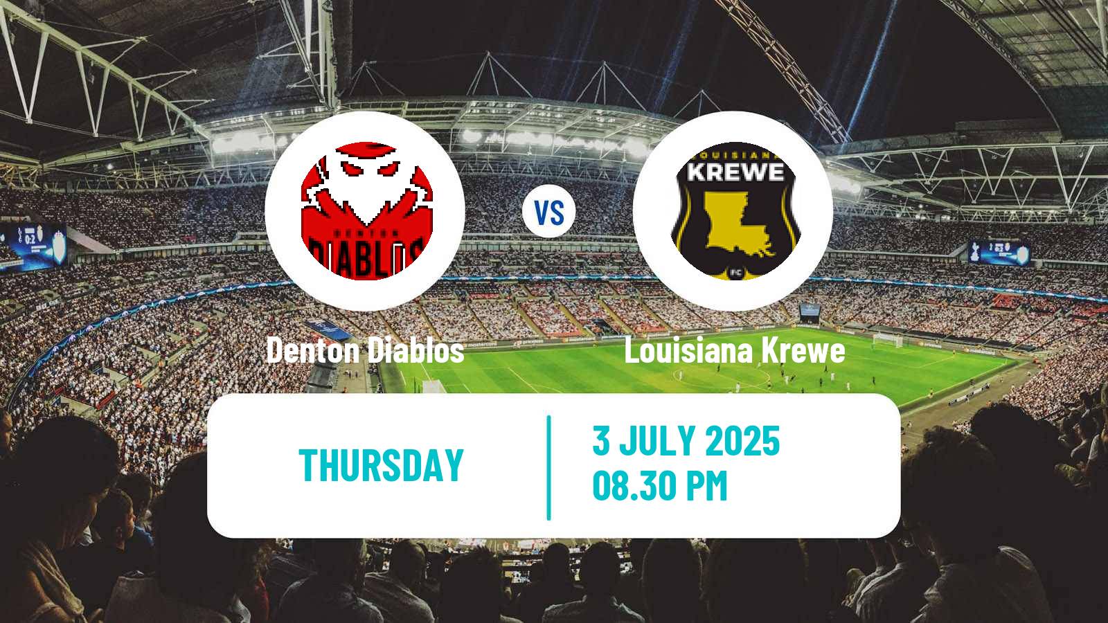 Soccer USL League Two Denton Diablos - Louisiana Krewe