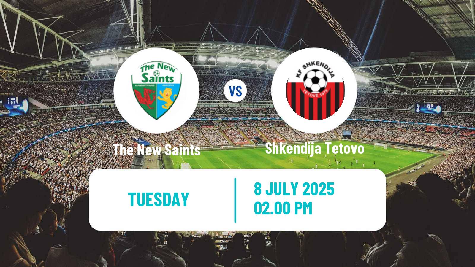 Soccer UEFA Champions League The New Saints - Shkendija Tetovo