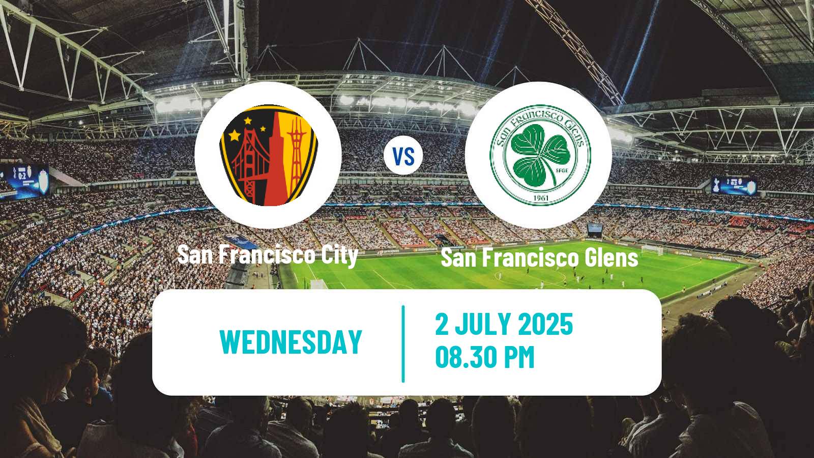 Soccer USL League Two San Francisco City - San Francisco Glens